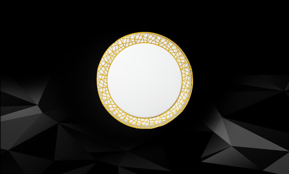 طبق ليد 8030/50 ذهبي - kabbanifurniture