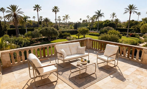 طقم كلاس ألمونيوم - kabbanifurniture
