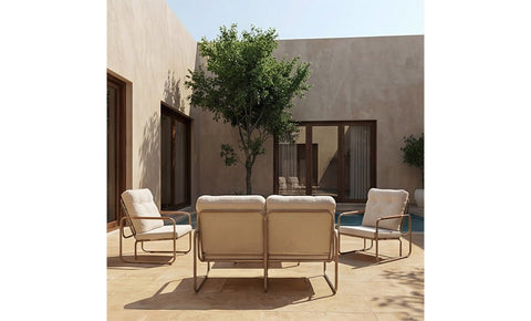 طقم كلاس ألمونيوم - kabbanifurniture