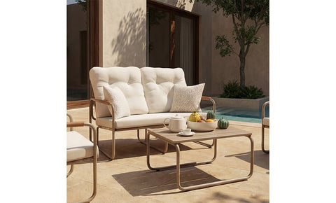طقم كلاس ألمونيوم - kabbanifurniture