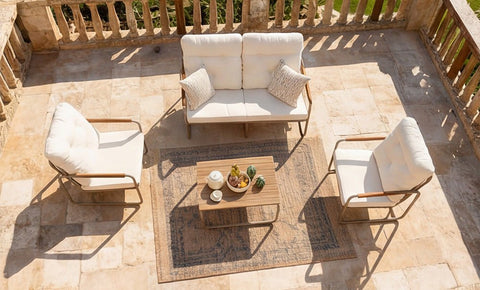طقم كلاس ألمونيوم - kabbanifurniture