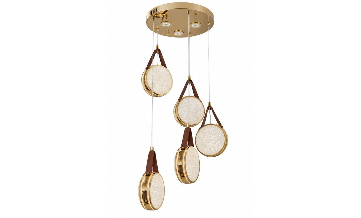 معلقة ليد  80028 /5+3 - French Gold - kabbanifurniture