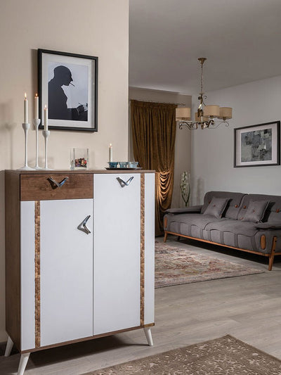 Shoe cabinet with hat rack KSH-608