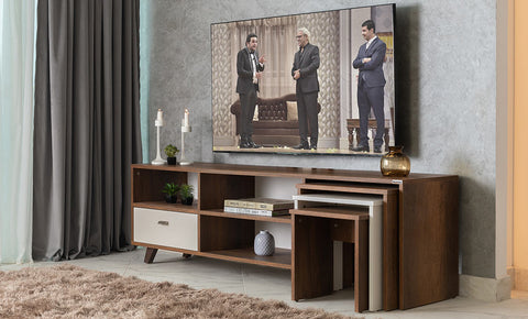 ترابيزة تليفزيون G - TV3 - 180 - kabbanifurniture