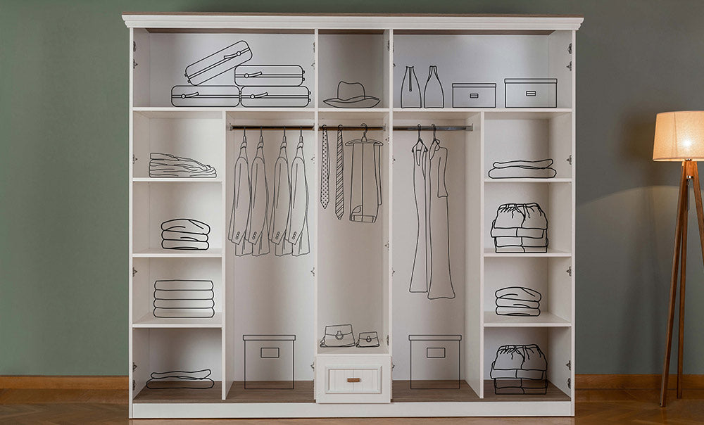 دولاب تيفاني 240 سم - kabbanifurniture